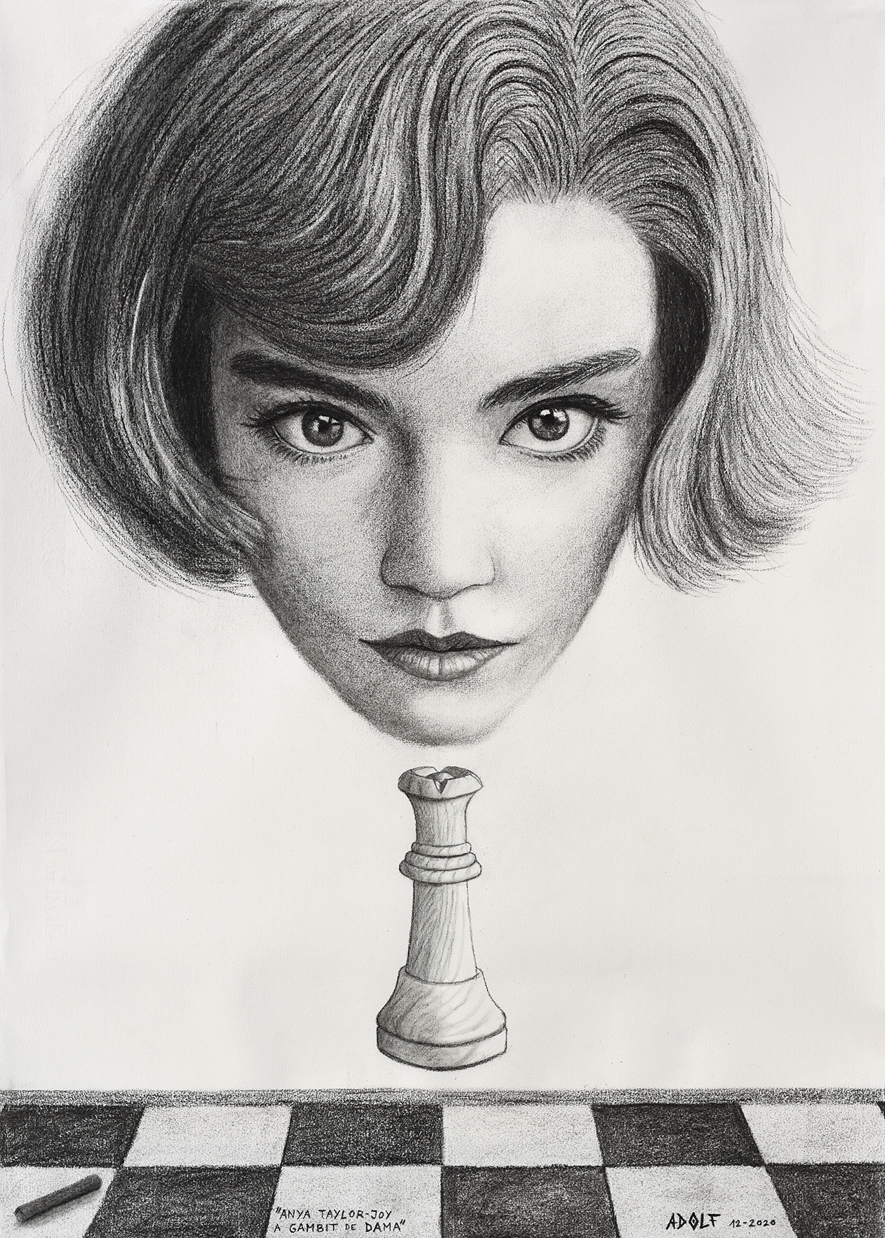 Anya Taylor-Joy Queen's gambit portrait