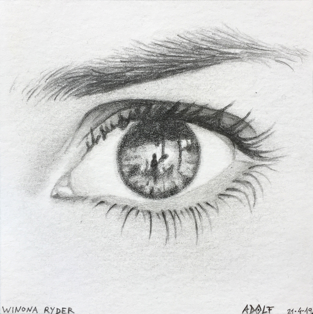 Winona Ryder eye portrait