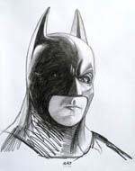 Batman pencil portrait