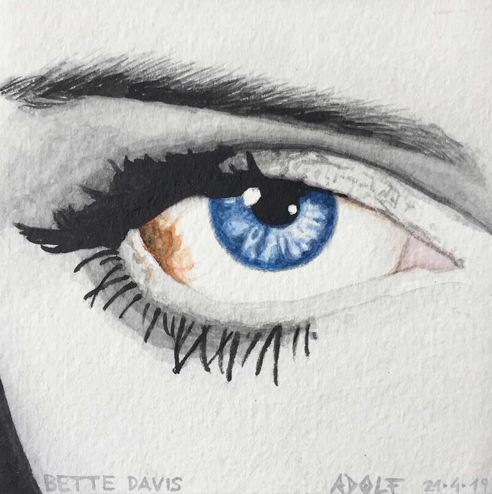 Bette Davis eye portrait