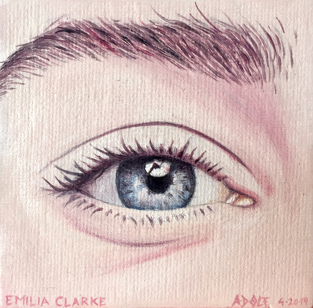 Emilia Clarke eye Daenerys Targarien portrait
