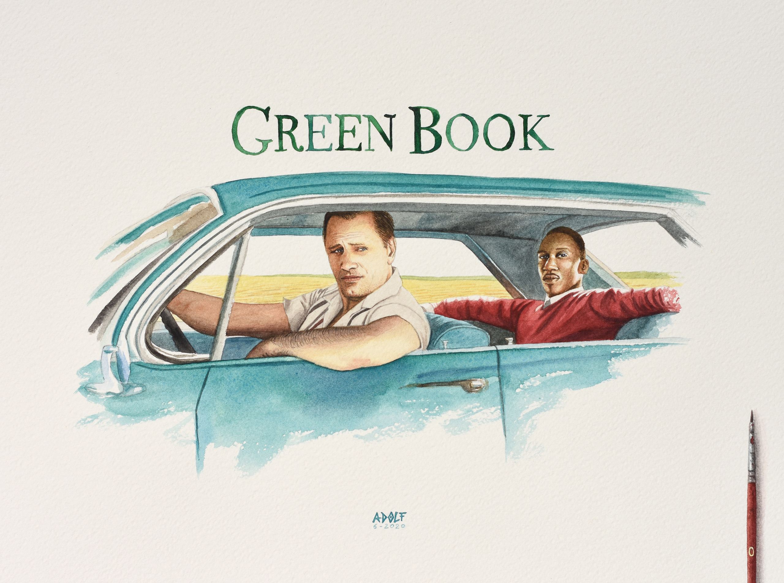 green book painting