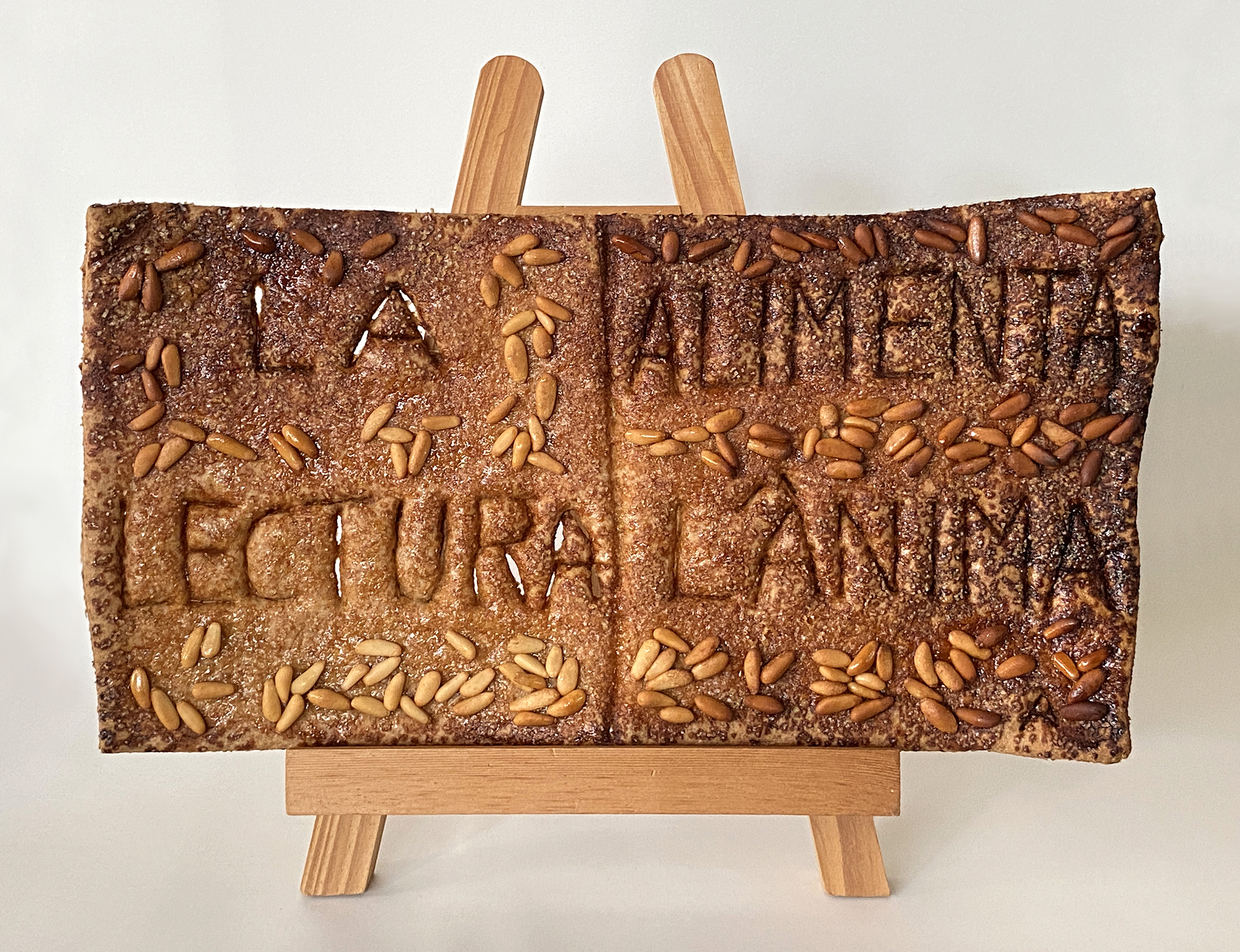 coca de vidre llibre d'artista comestible