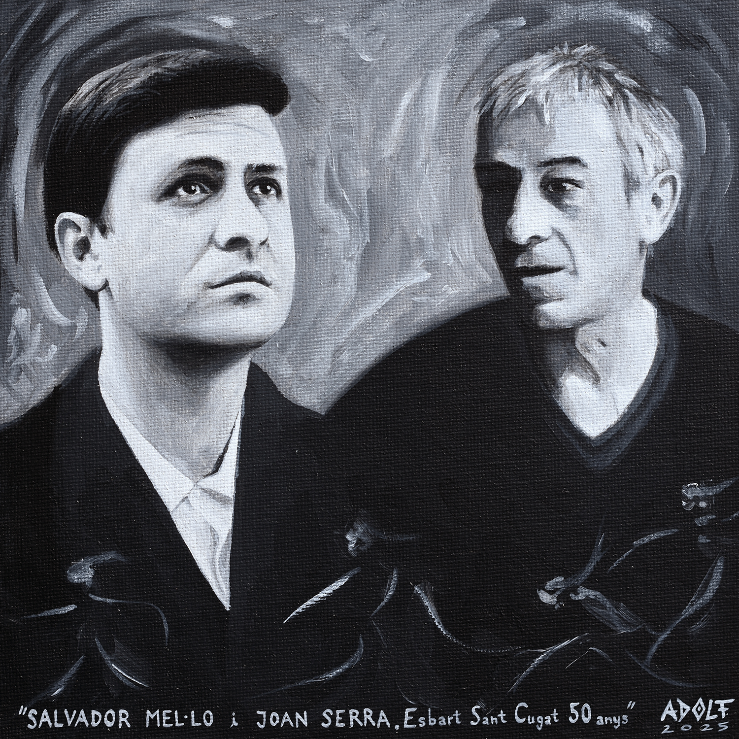 Salvador Mel·lo i Joan Serra Esbart Sant Cugat 50 anys