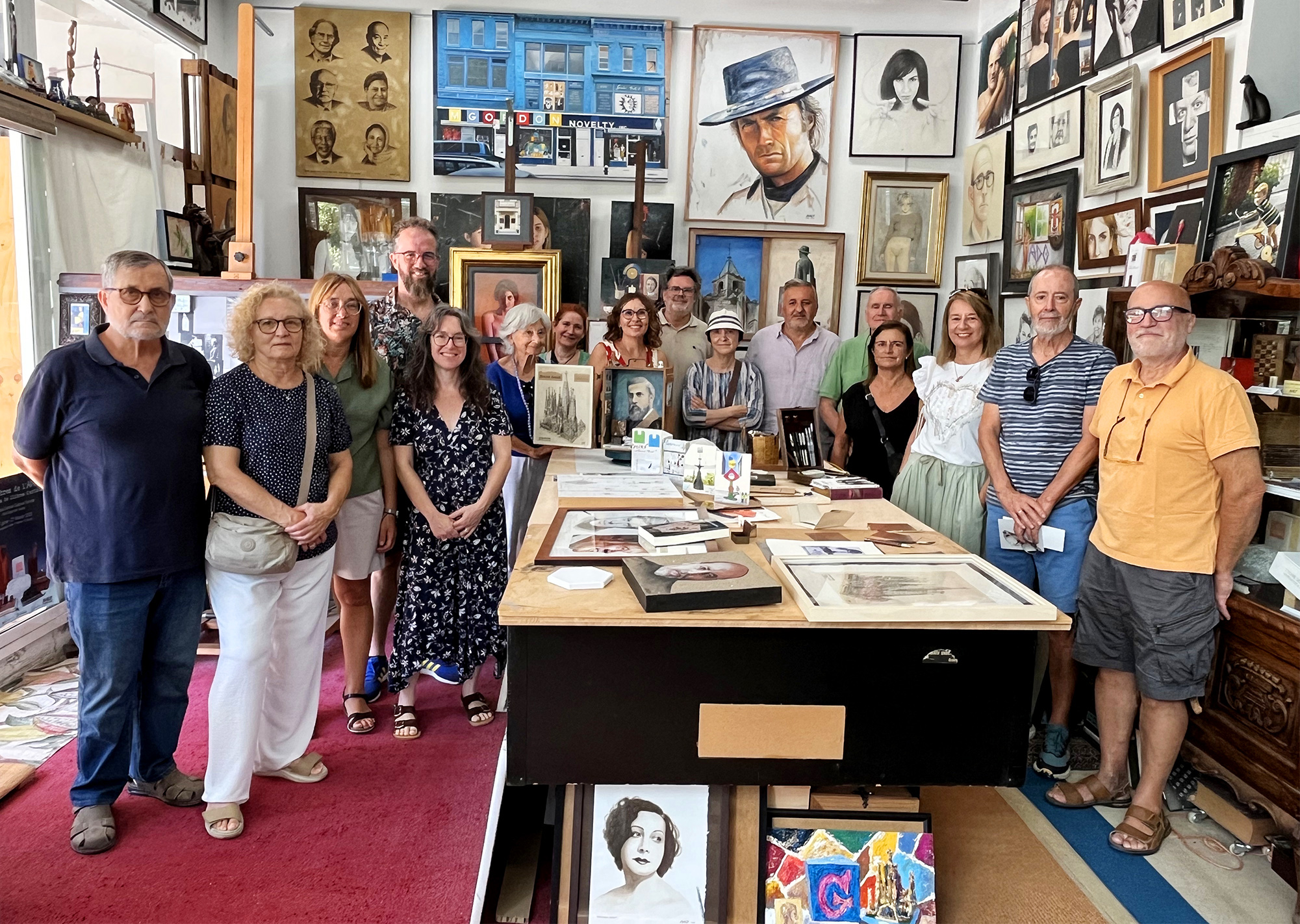 visita guiada taller Adolf Valldoreix